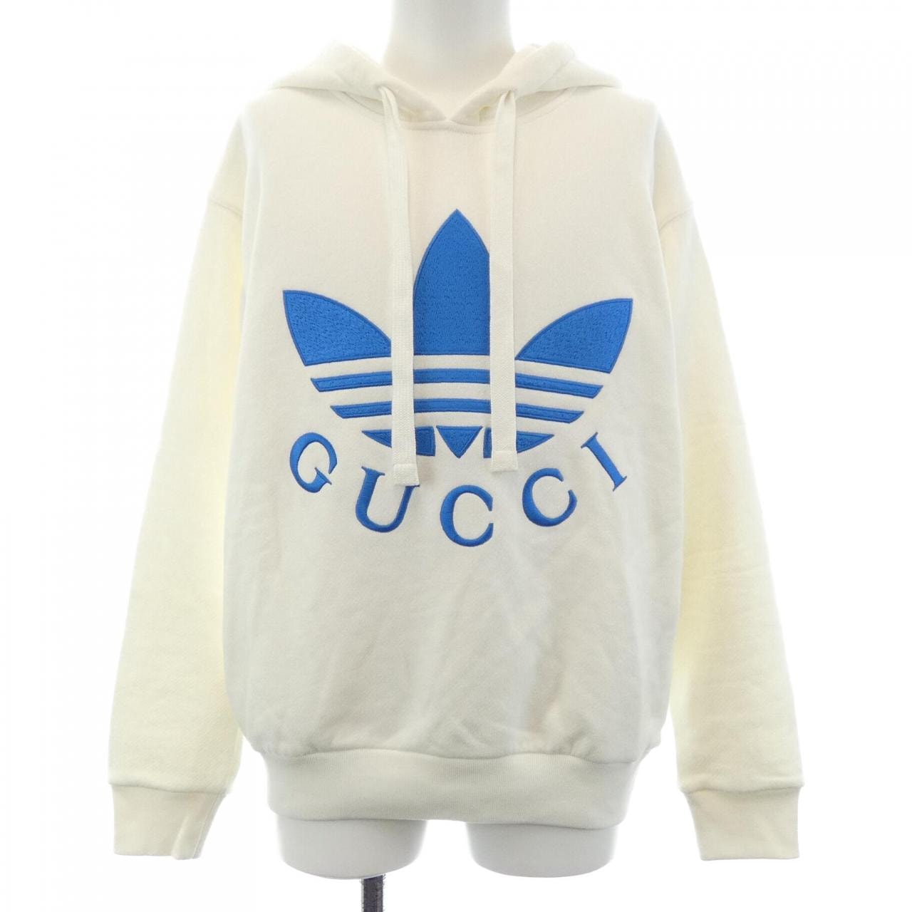 グッチ GUCCI ADIDAS トレフォイルエンブロイダリー 702607 XJEDA パーカー