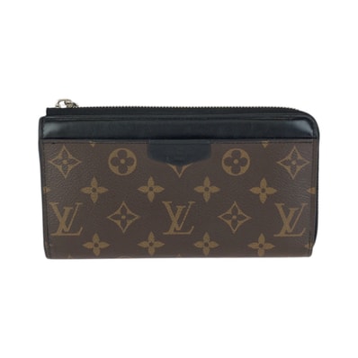美品 LOUIS VUITTON ルイヴィトン モノグラム マカサー ジッピー ドラゴンヌ ブラウン ブラック シルバー金具 PVC レザー/ 長財布 ラウンドファスナー L字ファスナー 601439 【中古】