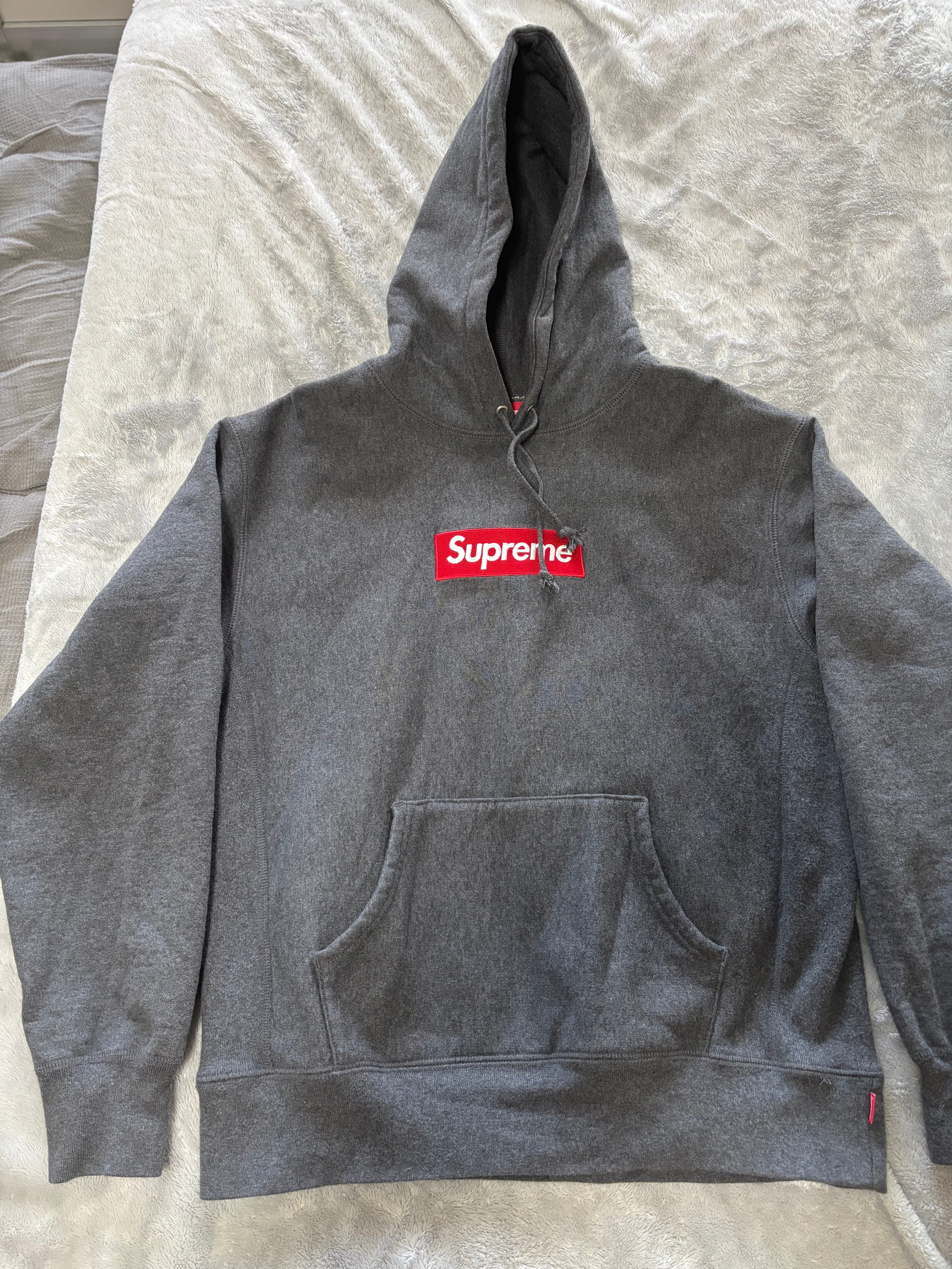 Supreme Box Logo Hooded Sweatshirt "Charcoal" (21FW)