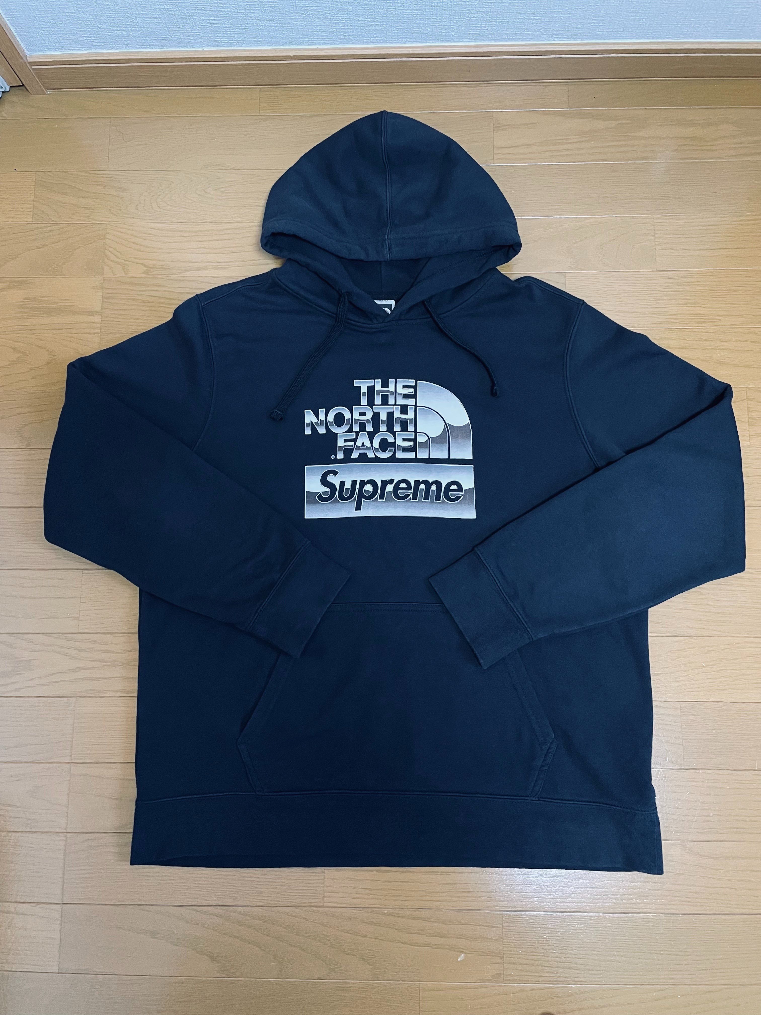 Supreme x The North Face Metallic Logo Hooded Sweatshirt "Black"