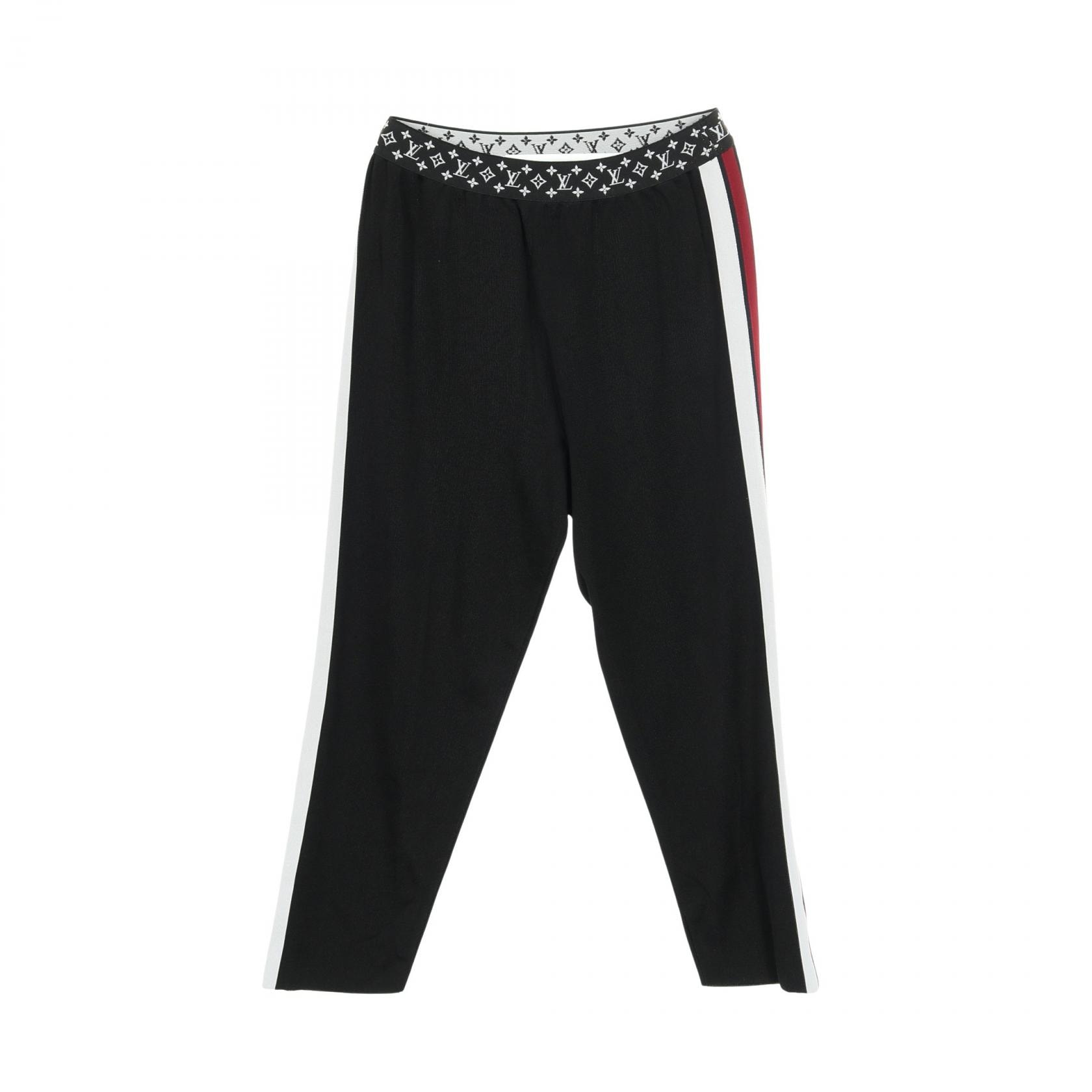 ルイ・ヴィトン LOUIS VUITTON モノグラム パンツ 衣料品 ボトムス レーヨン シルク レッド レディース ブラック系 / レッド系 / グレー系 【中古】