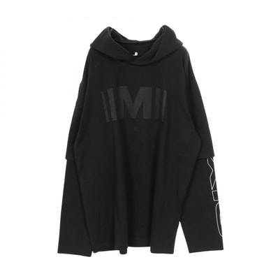エムエムシックス MM6 パーカー 衣料品 トップス コットン メンズ ブラック系 【中古】