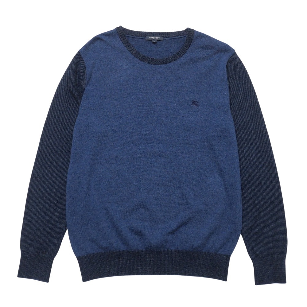 ■美品■BURBERRY バーバリー ニット サイズM クルーネック セーター ブランド古着【中古】RA9684