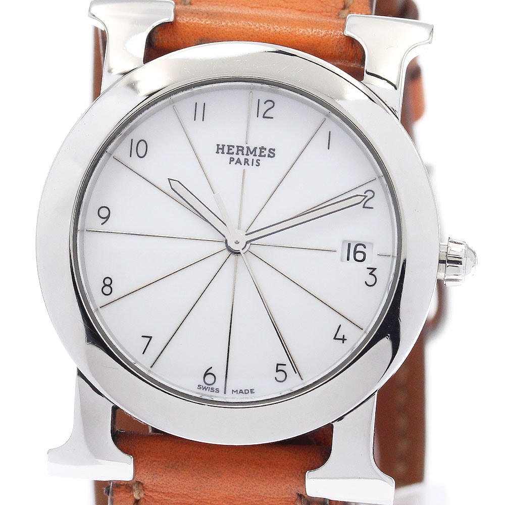 エルメス Hウォッチ ロンド デイト HR1.510 レディース 【中古】