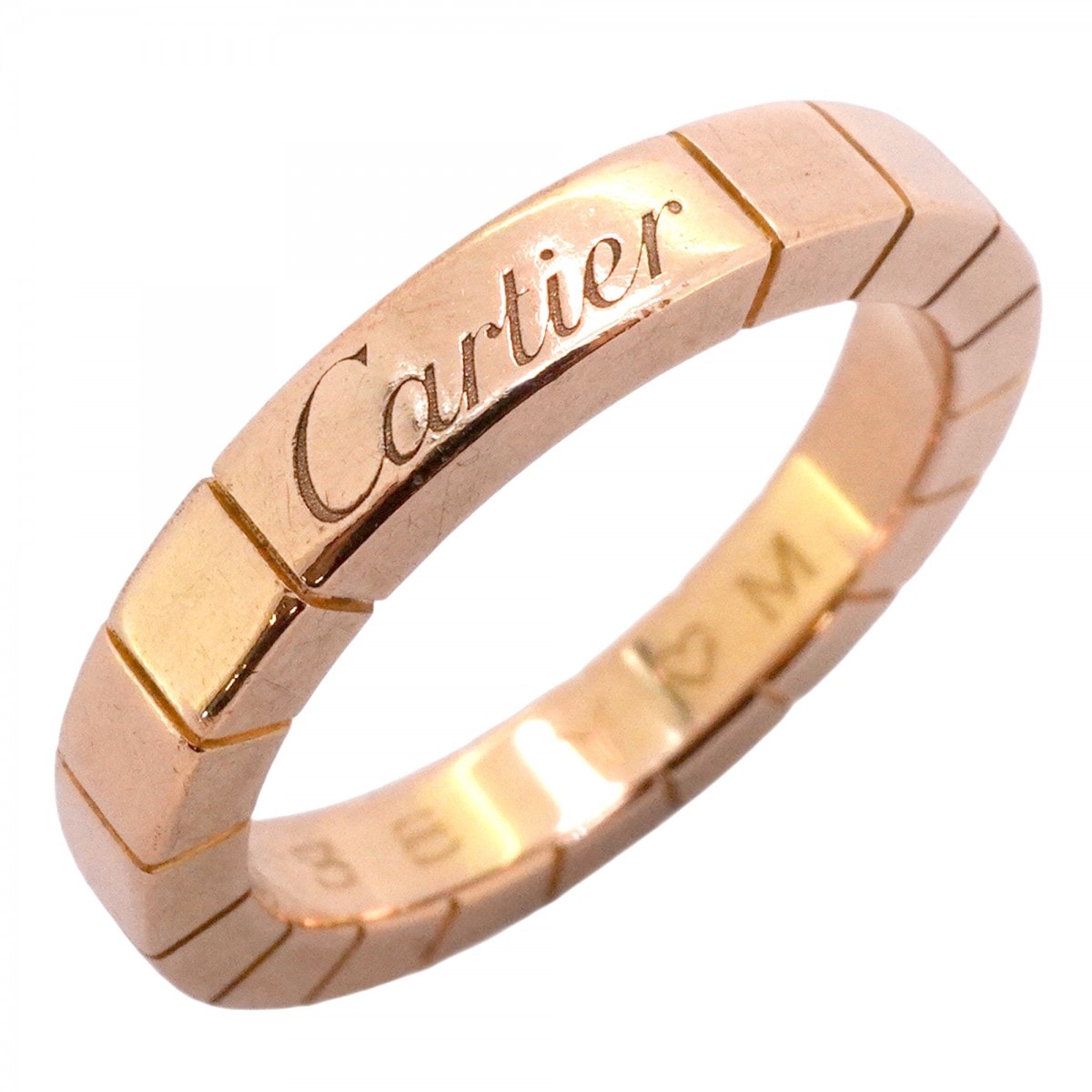 【6jeb0445】カルティエ リング ラニエール K18PG ピンクゴールド #48【中古】レディース