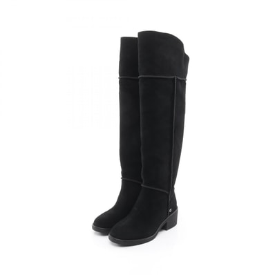 コーチ COACH ブーツ 靴 ムートン レディース ブラック系 G4675 【中古】