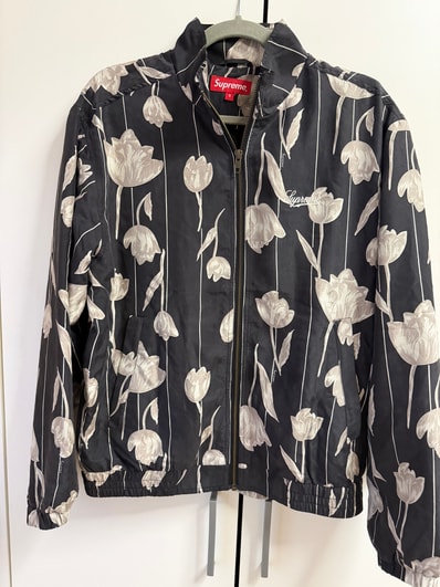 Supreme Floral Silk Track Jacket "Black"