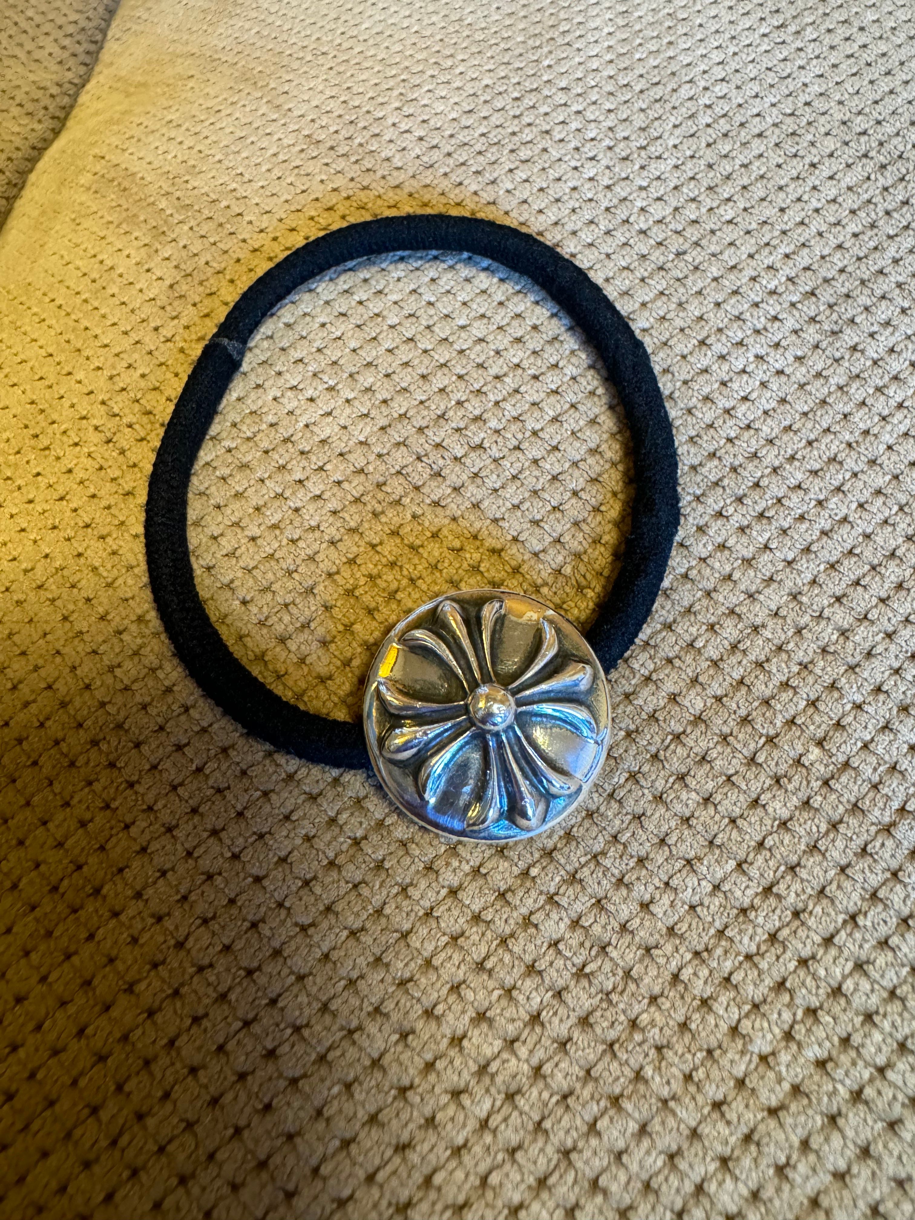 Chrome Hearts Hair Band # 2 Cross Bracelet "Black"