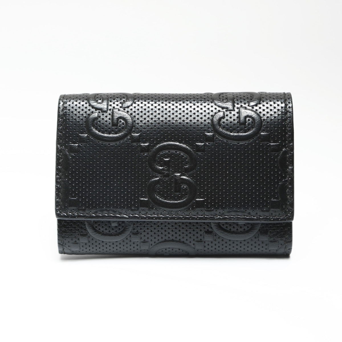 グッチ GUCCI レザー GGエンボス キーケース【中古】