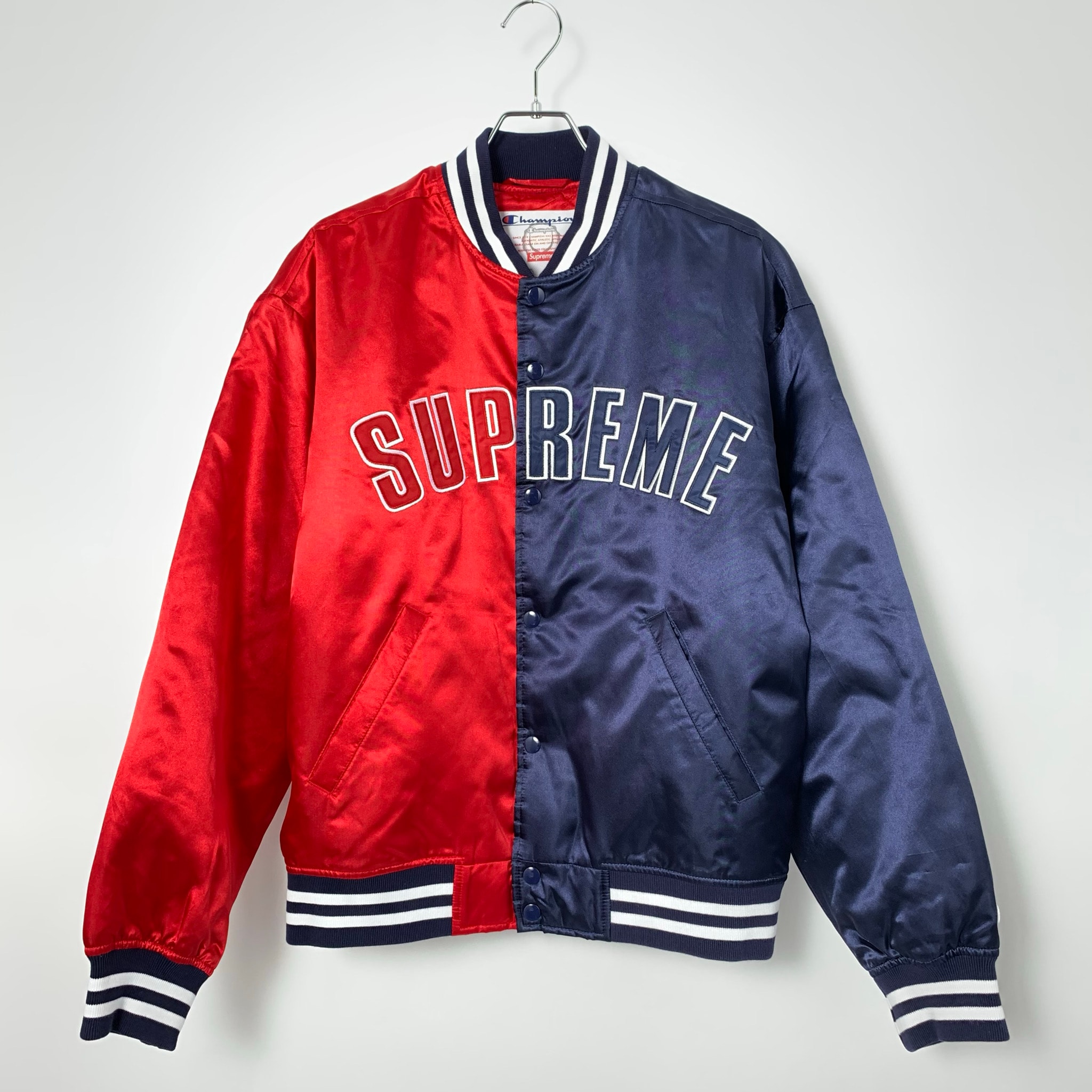 Supreme x Champion Satin Varsity Jacket "Multicolor"