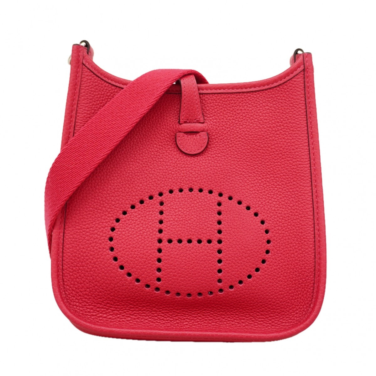★最終価格★SALE【6fa1219】エルメス ショルダーバッグ エヴリンTPM トリヨンノビーヨ フランボワーズ シルバー金具 Y刻印【中古】レディース