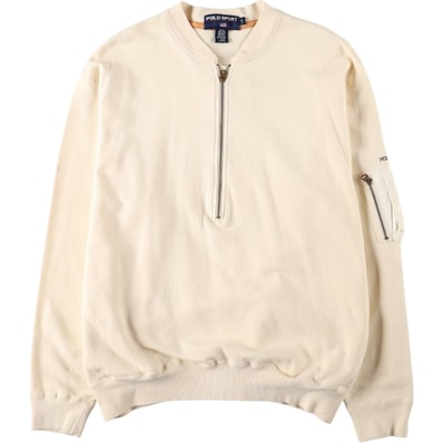 古着 ラルフローレン Ralph Lauren POLO SPORT ポロスポーツ ハーフジップスウェットシャツ トレーナー メンズL相当/evb036054