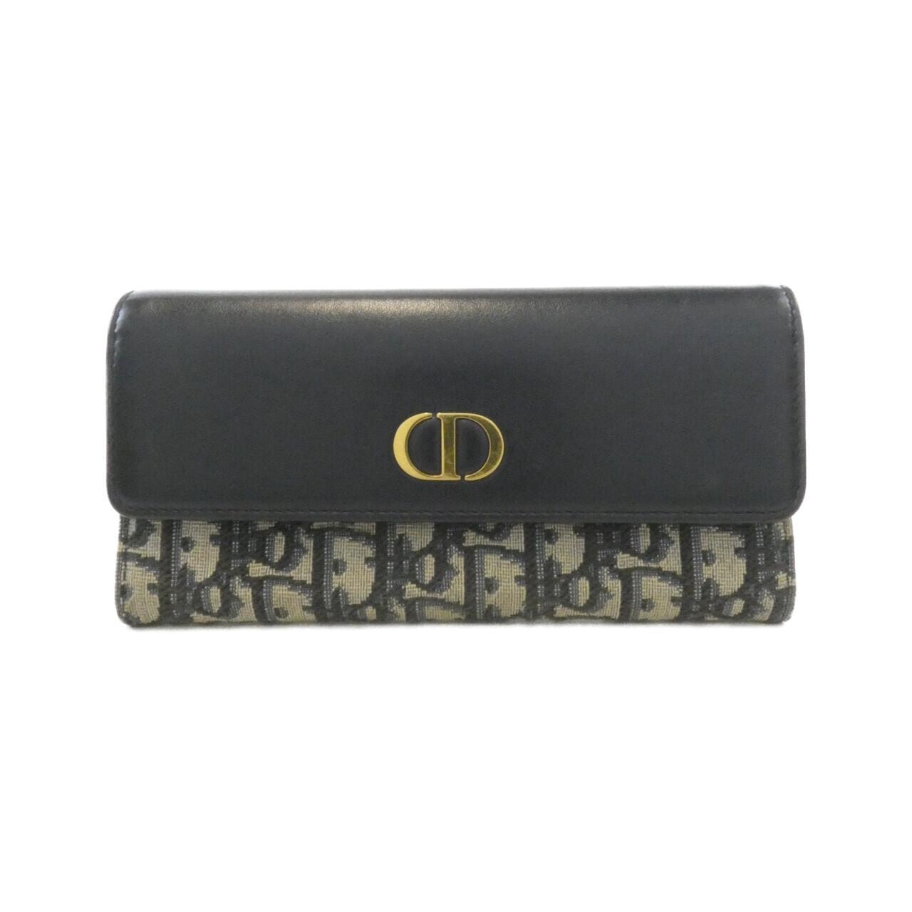 クリスチャンディオール DIOR OBLIQUE 30 MONTAIGNE VIOLET WALLET S2324UNKO 財布