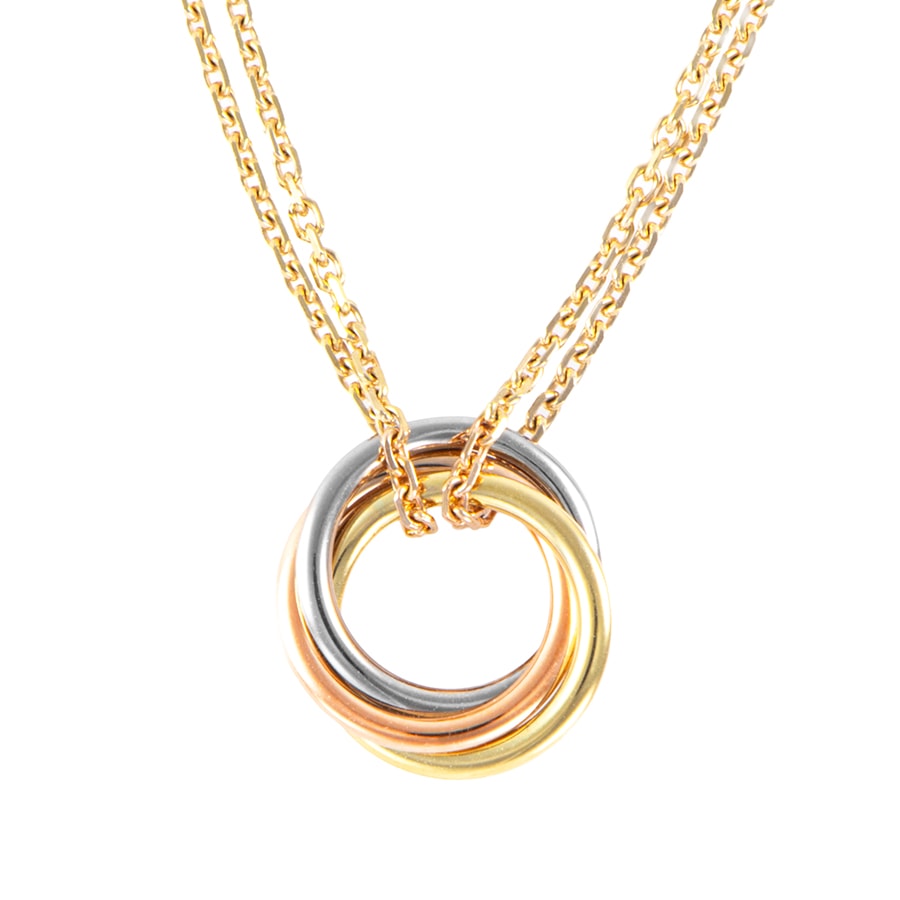 CARTIER カルティエ トリニティ ネックレス ゴールド【中古】