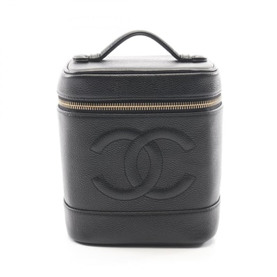 シャネル CHANEL ココマーク ハンドバッグ バッグ キャビアスキン(グレインドカーフ) レディース ブラック系 【中古】