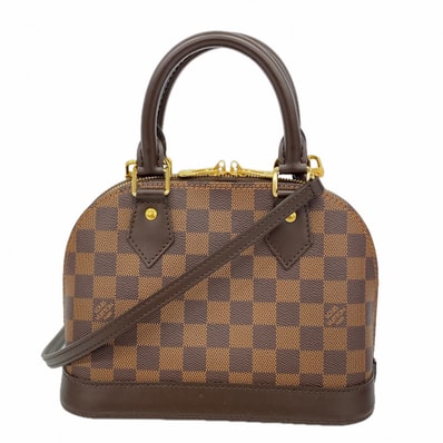 【6dd5195】ルイヴィトン ハンドバッグ ダミエ アルマBB N41221 エベヌ 2wayバッグ【中古】レディース