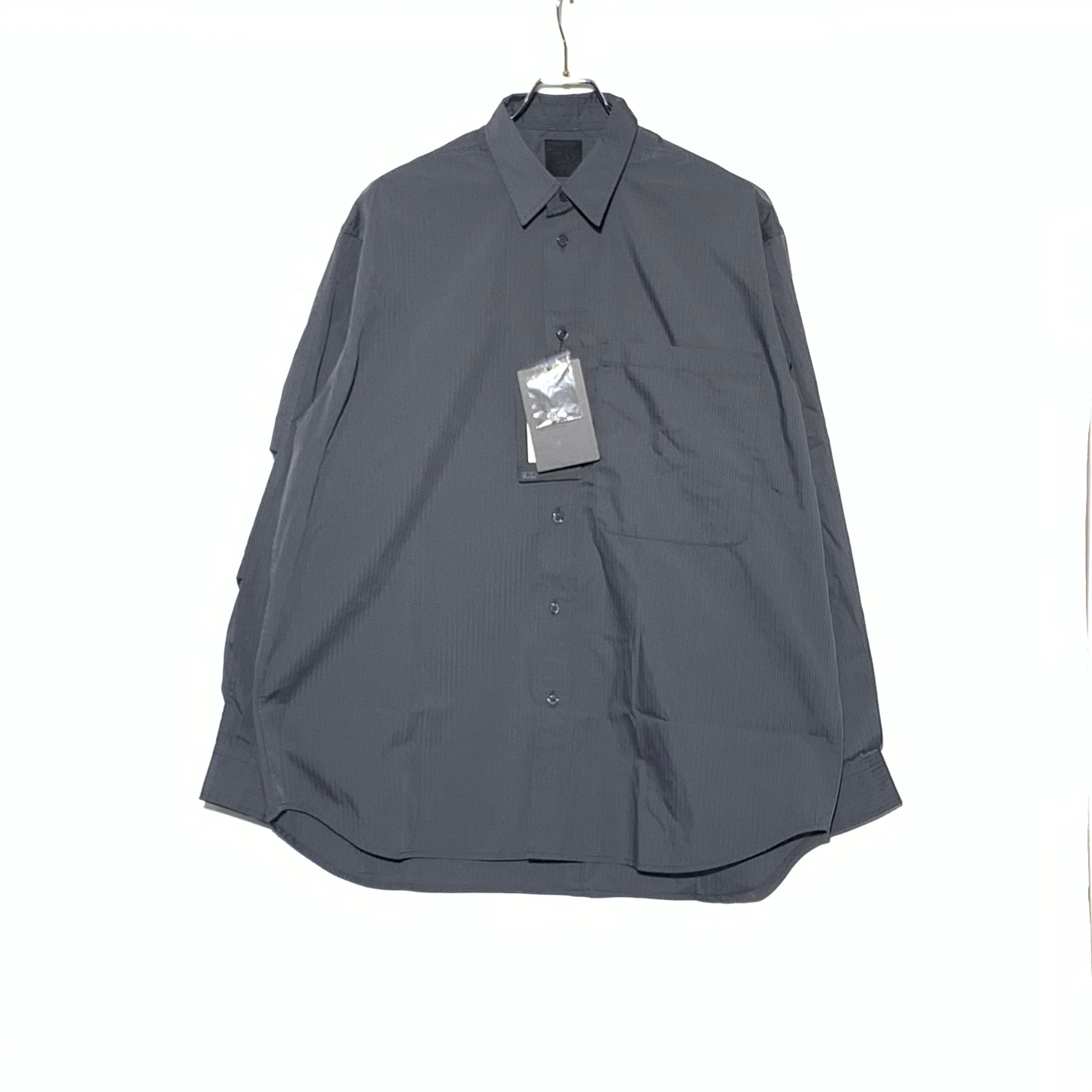 DAIWA PIER39 Tech Regular Stripe Shirt L/S "Charcoal"