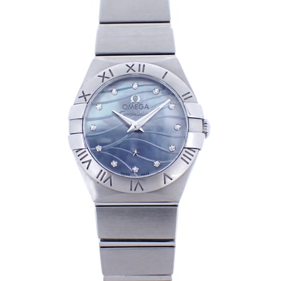 OMEGA オメガ コンステレーション ブラッシュ 12PD ブルーシェル 123.10.24.60.57.001 レディース 腕時計