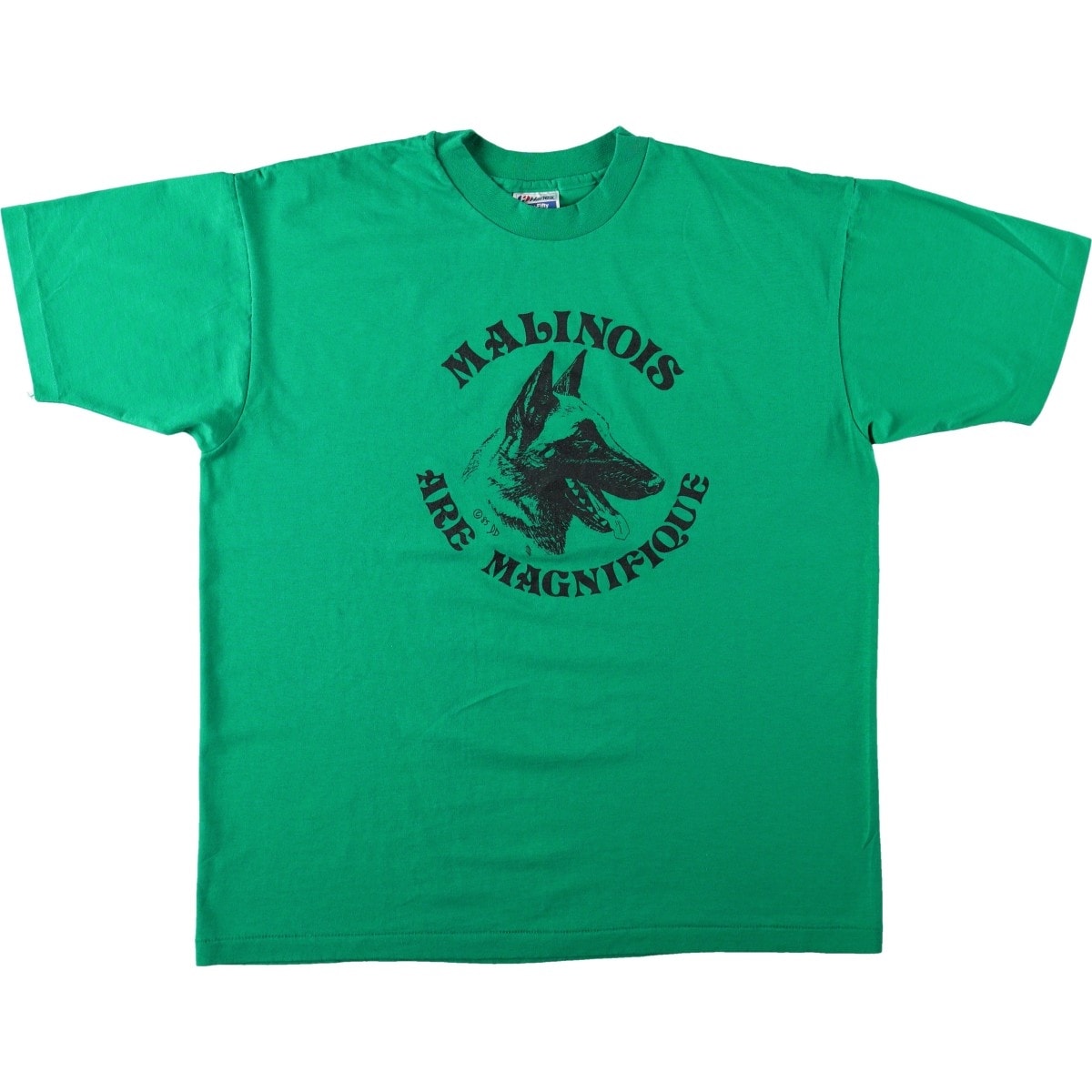 古着 80年代 ヘインズ Hanes Fifty-Fifty 青タグ 犬柄 プリントTシャツ USA製 メンズXL相当 ヴィンテージ/eaa667283