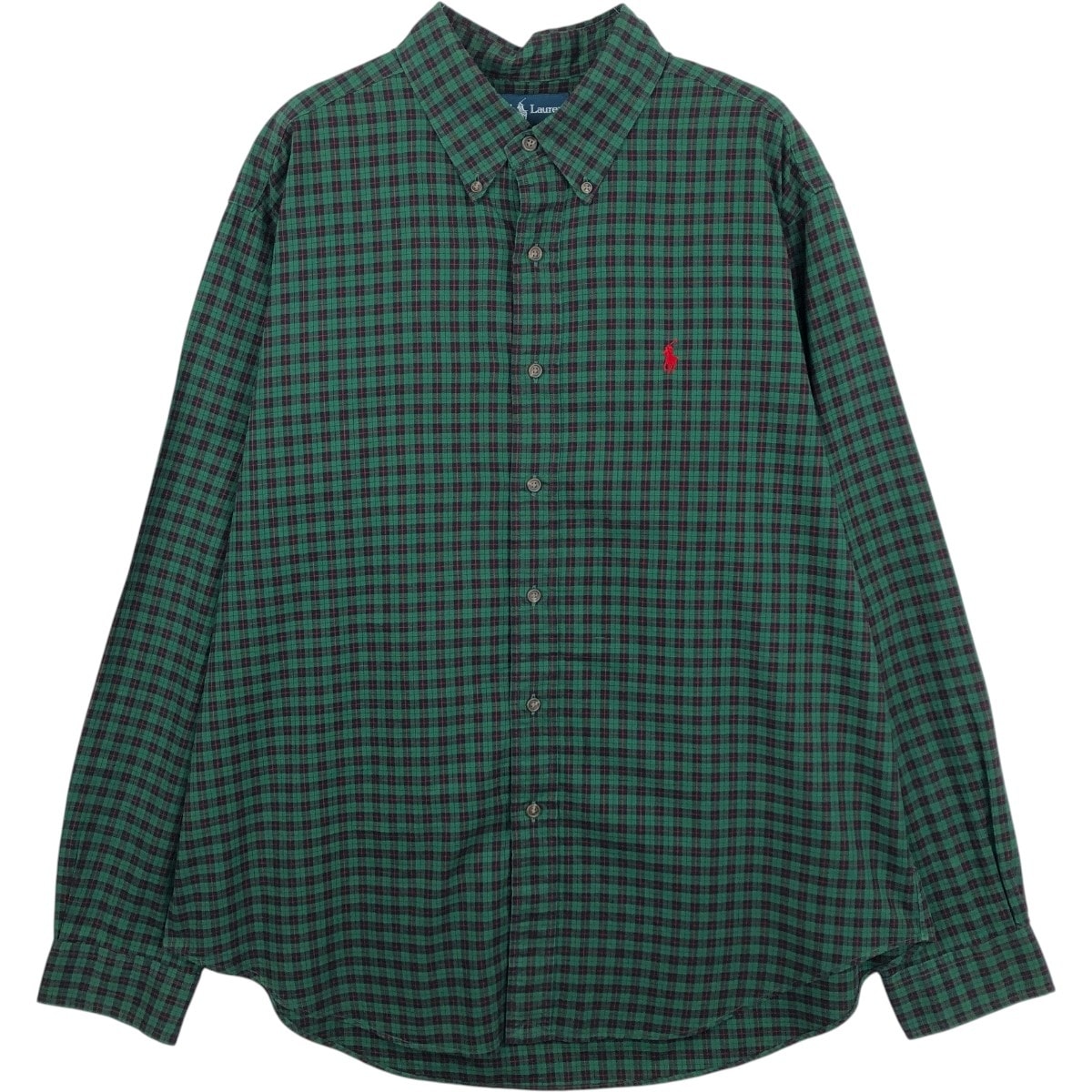 古着 ラルフローレン Ralph Lauren CLASSIC FIT クラシックフィット 長袖 ボタンダウンチェックシャツ メンズXL相当/eaa661376
