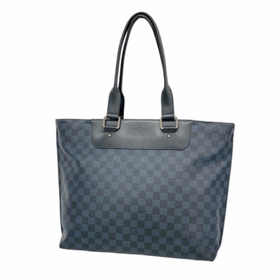 【6dd4625-k】ルイヴィトン トートバッグ ダミエ・コバルト カバヴォワヤージュ N41397 ネイビー ブラック【中古】メンズ