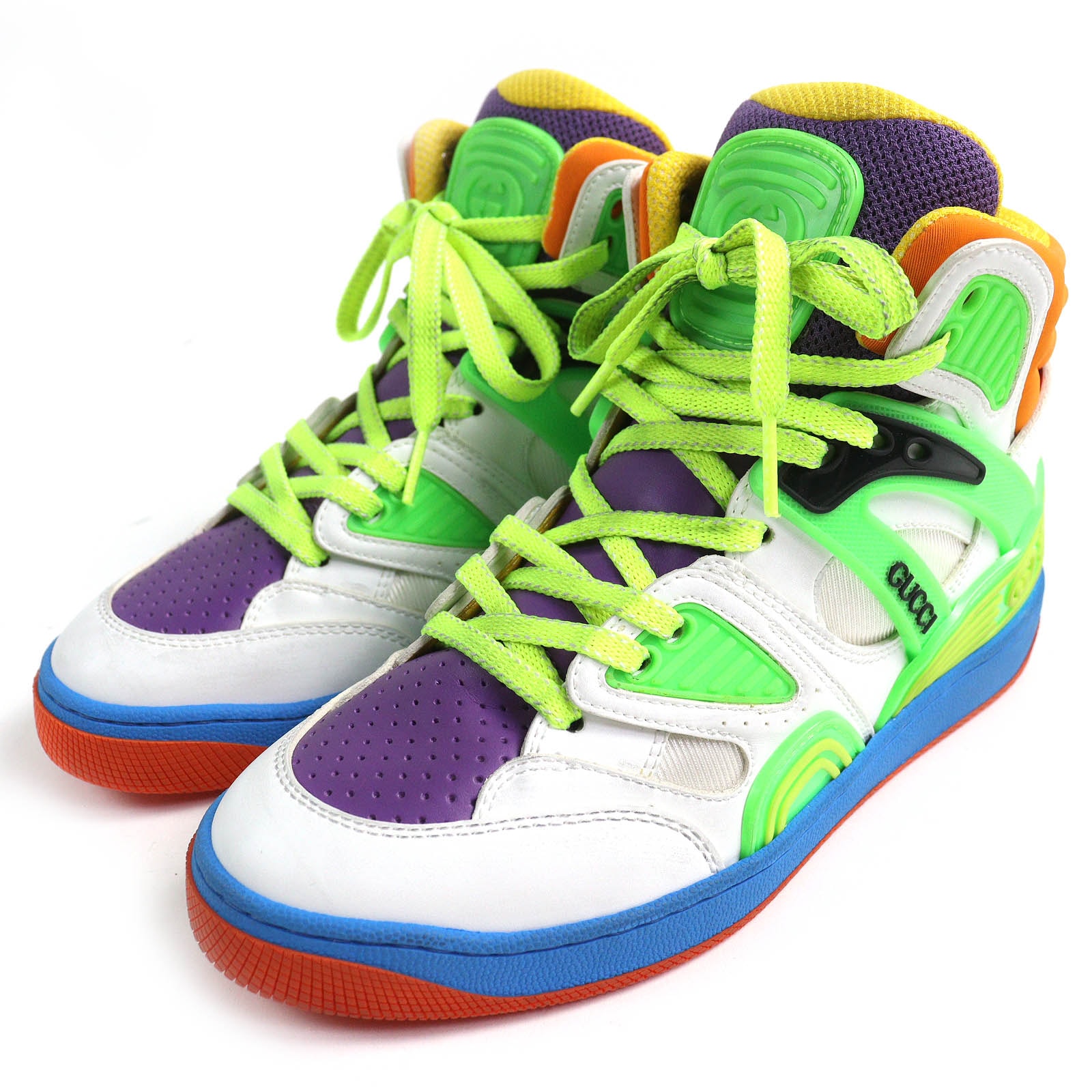 未使用品 グッチ ハイカットスニーカー BASKET バスケット マルチカラー  36