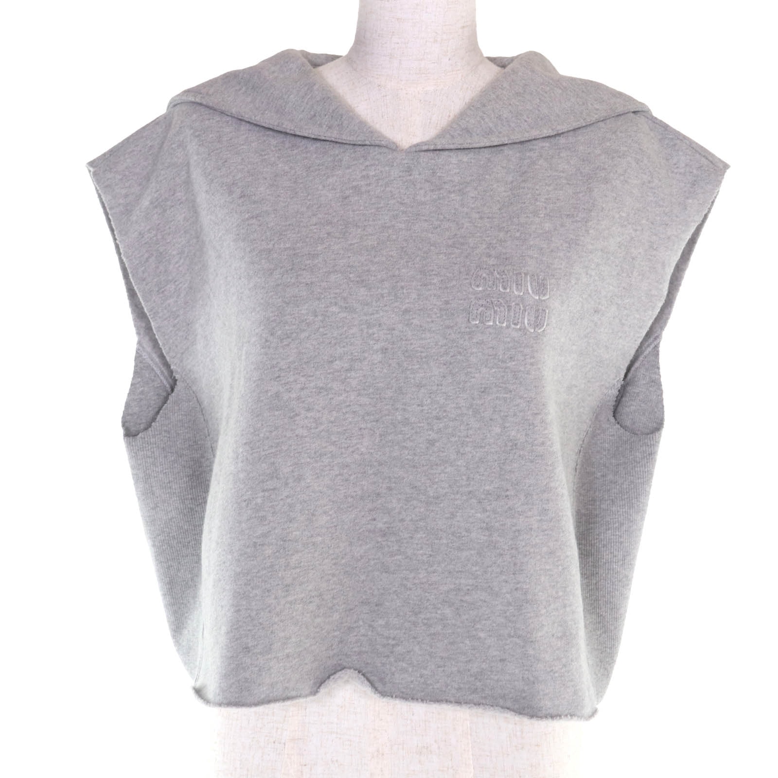 極美品 ミュウミュウ スウェット グレー レディース S MJT654
