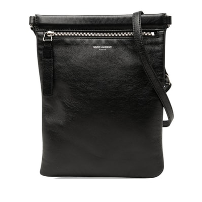 サンローラン ショルダーバッグ ポシェット 581697 ブラック レザー レディース SAINT LAURENT 中古