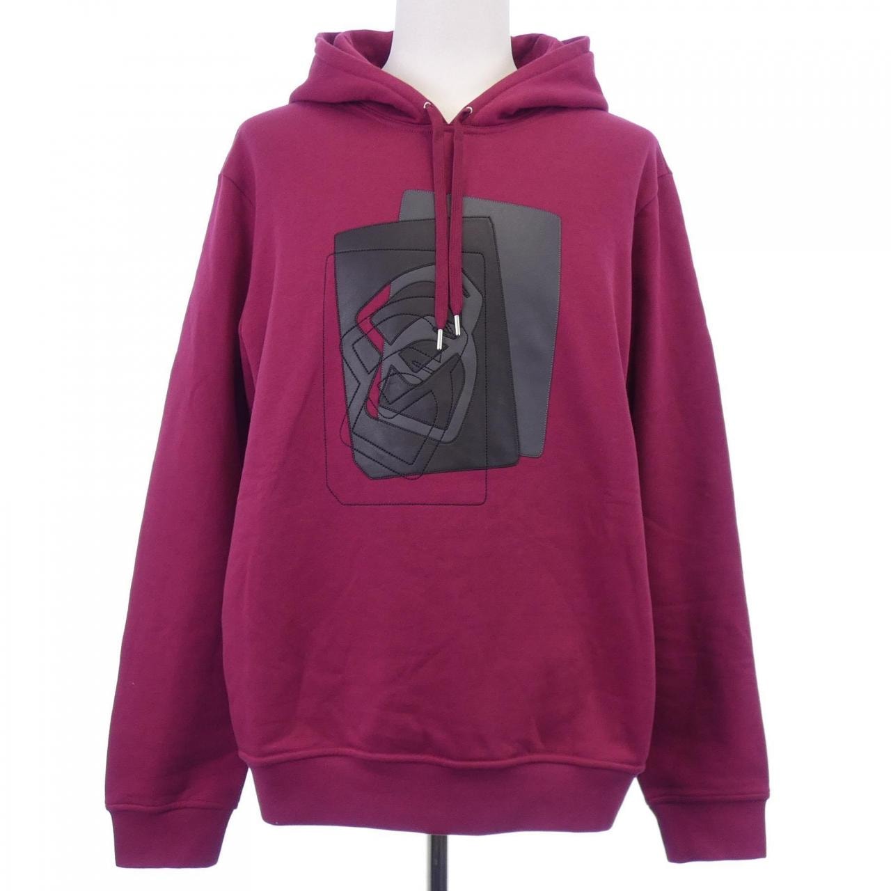 エルメス HERMES フーデッドパーカレザーパッチ ETRIERS DECALES 367800HA パーカー