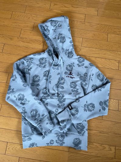 Jordan A ma maniere Allover Print Fleece Hoodie "Obsidian Mist"