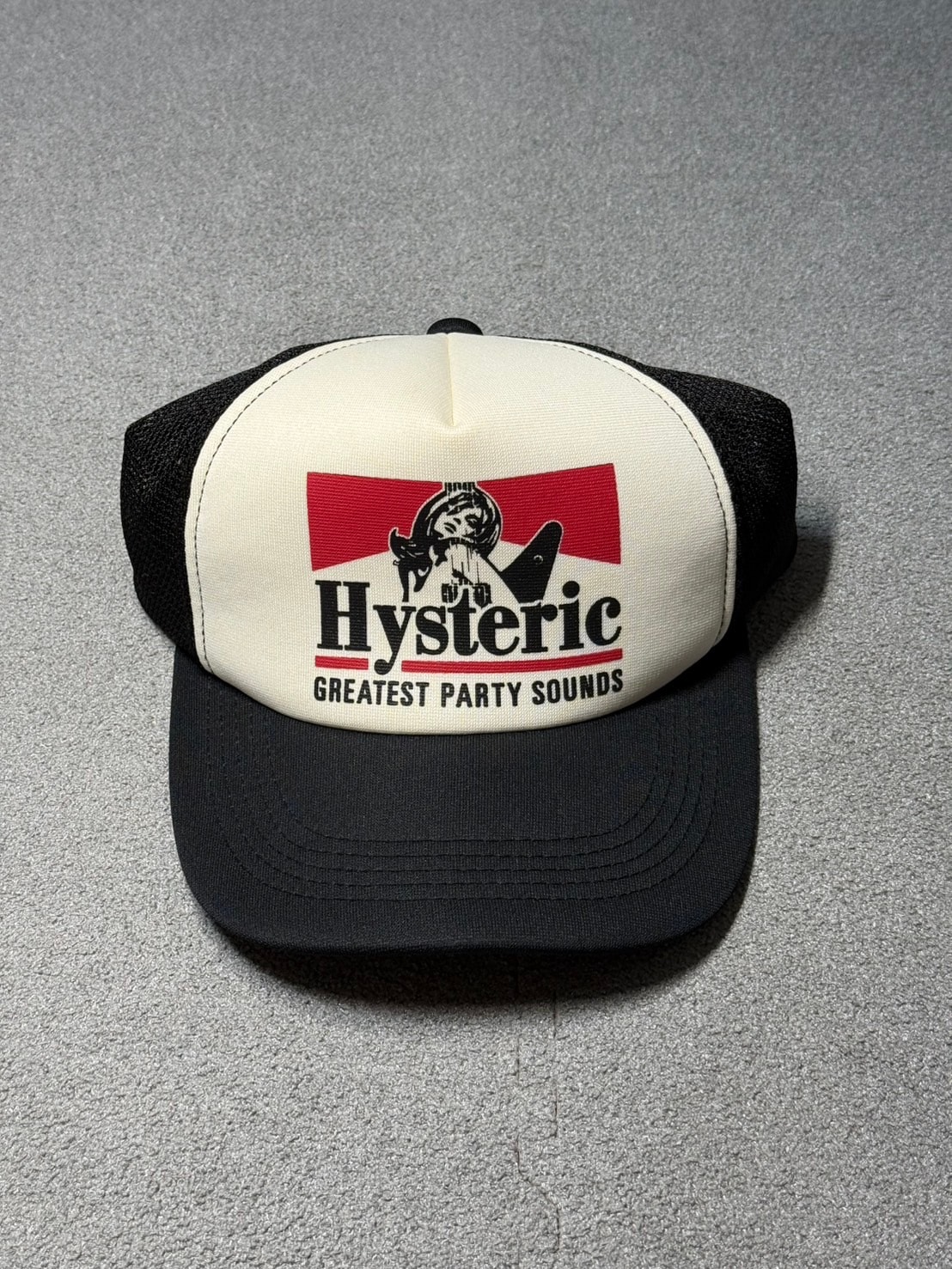 HYSTERIC GLAMOUR Guitar Girl Mesh Cap "Black" 02233QH05