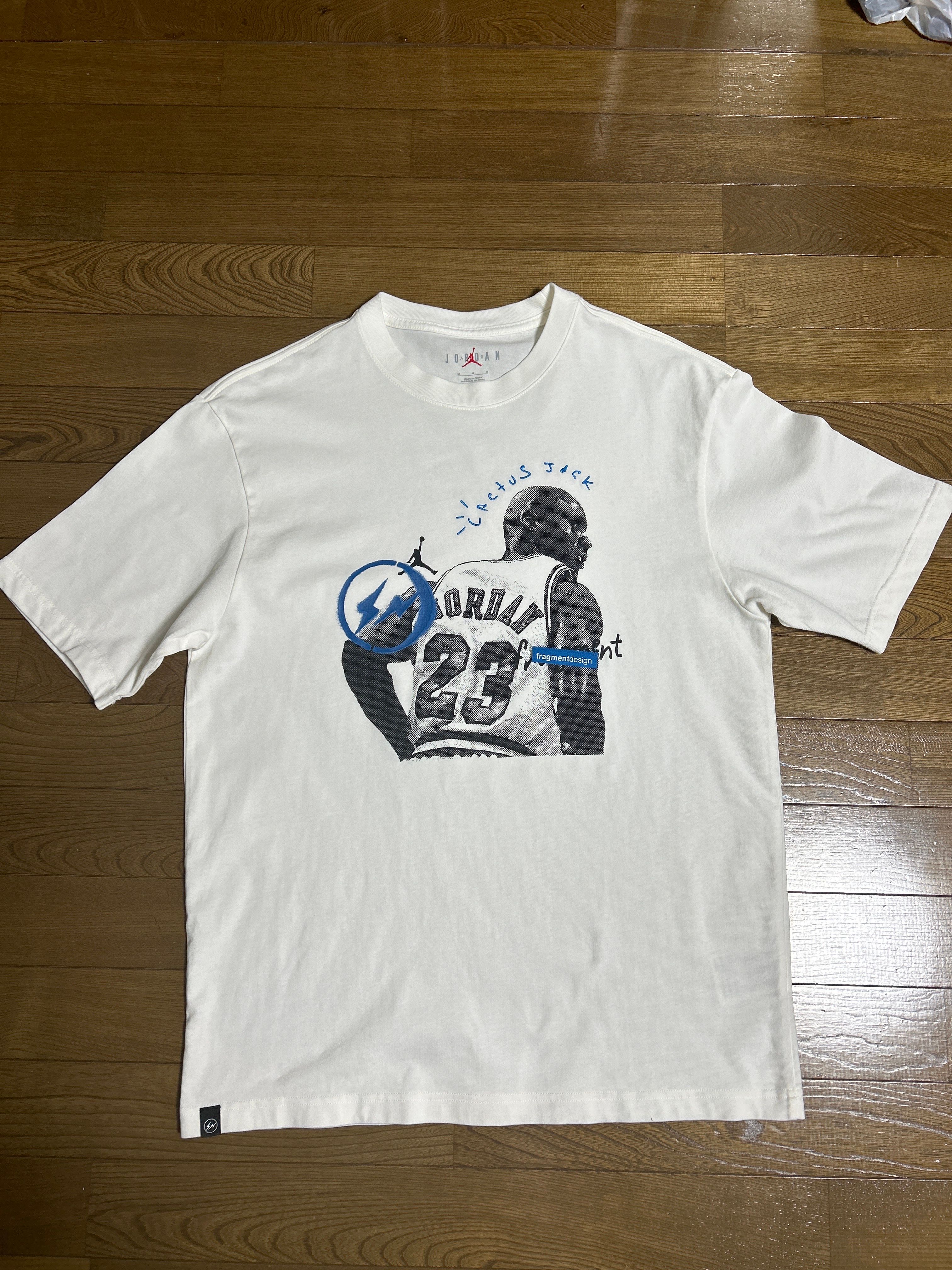 Air Jordan Travis Scott  Fragment Tee "White"