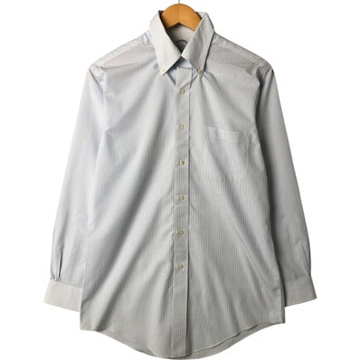 古着 ブルックスブラザーズ Brooks Brothers Est.1818 長袖 ボタンダウンストライプシャツ メンズM相当/eaa544987