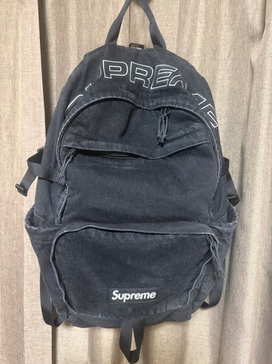 Supreme Denim Backpack "Black"