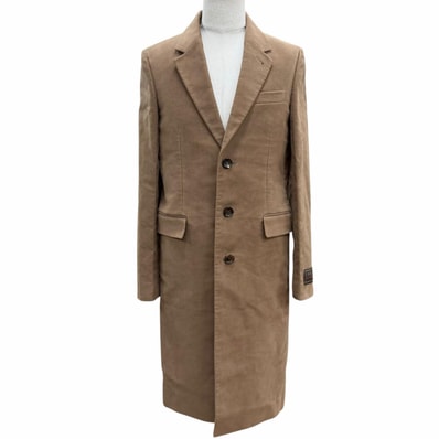 極美品 グッチ チェスターコート ブラウン メンズ 48