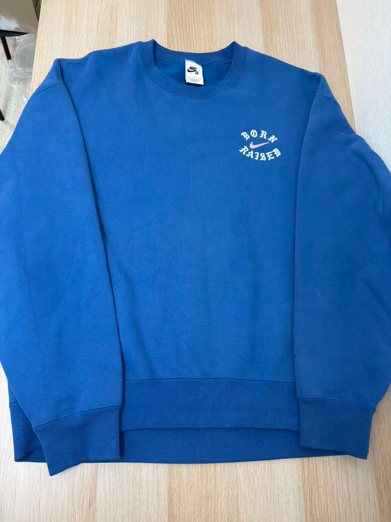 Nike SB x Born x Raised Cerwneck Sweat "Blue"