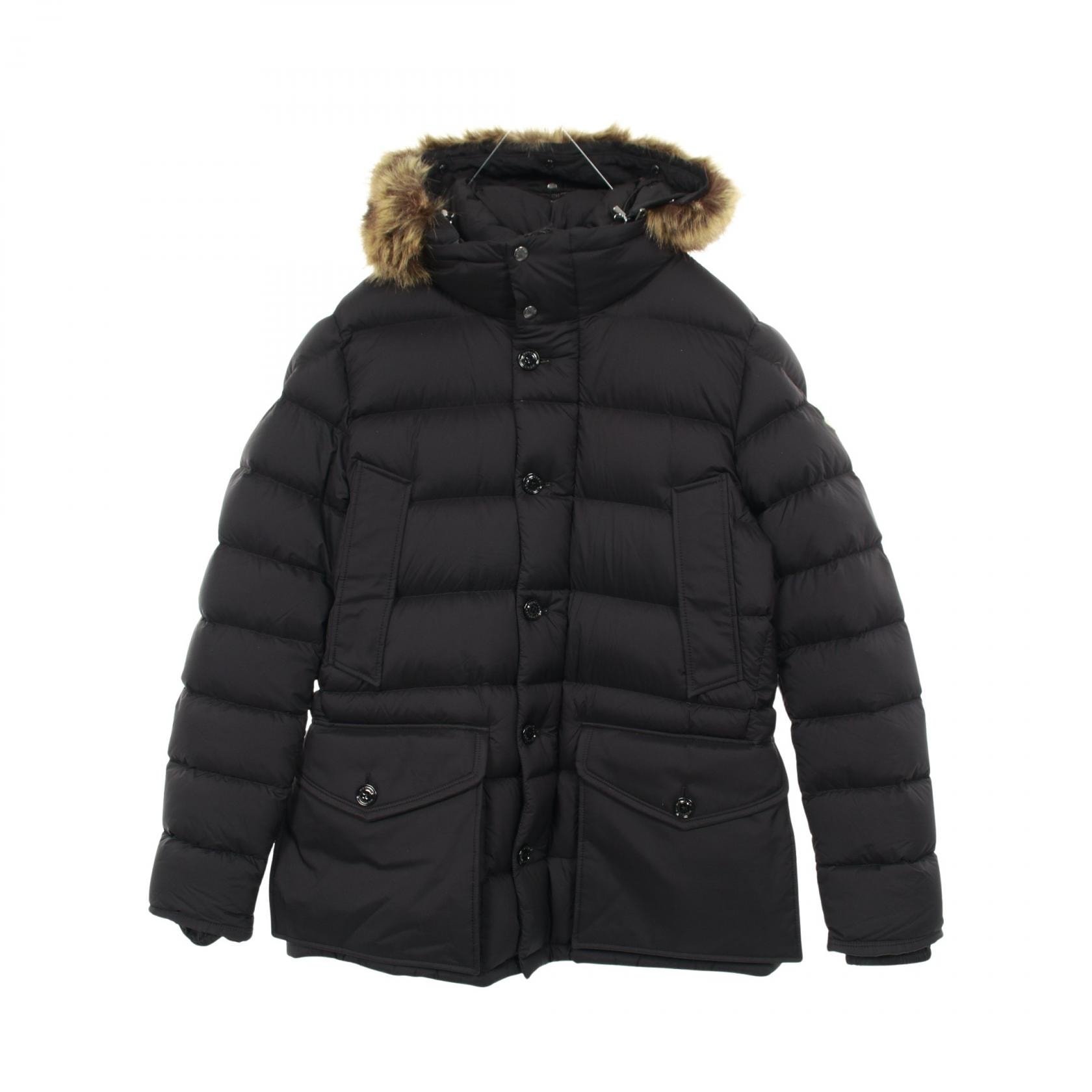 モンクレール MONCLER CLUNYE ダウンジャケット 衣料品 アウター ナイロン メンズ ブラック系 【中古】