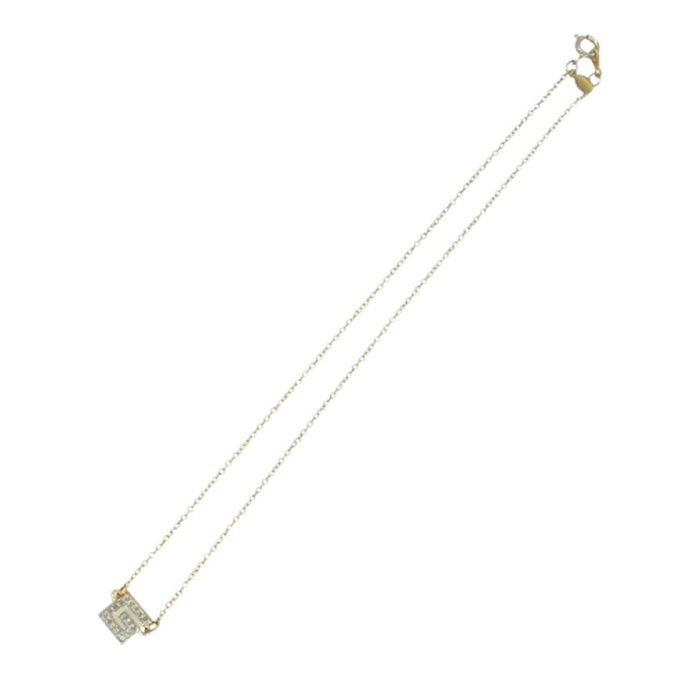 GIVENCHY ジバンシィ ネックレス ラインストーン ロゴ ネックレス ゴールド系【中古】