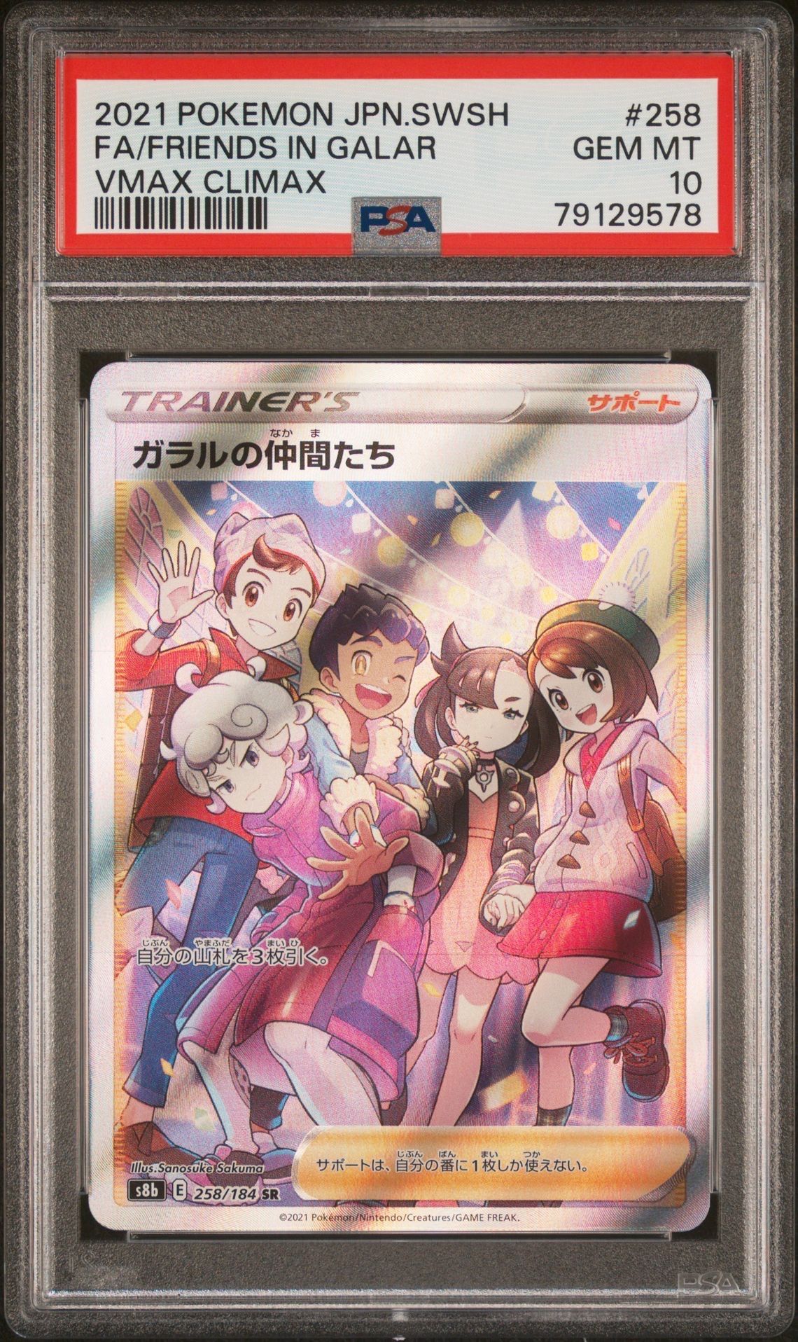 ガラルの仲間たち SR[S8b 258/184](ハイクラスパック「VMAXクライマックス」)
