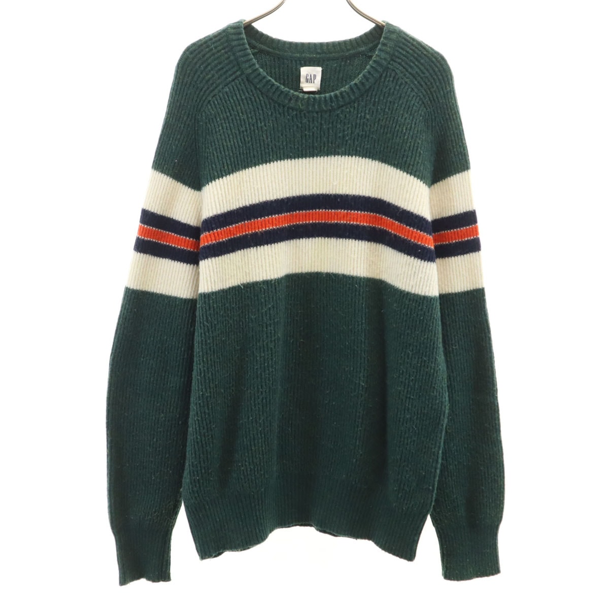 GAP ギャップ ウールブレンド 長袖 セーター L グリーン系 ニット