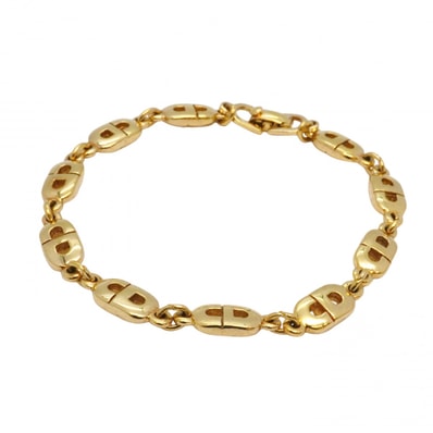 ★SALE【6jcb0779-k】クリスチャンディオール ブレスレット CDロゴ GPメッキ ゴールド【中古】レディース