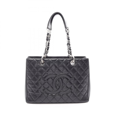 シャネル CHANEL マトラッセ グランドショッピング GST トートバッグ バッグ キャビアスキン(グレインドカーフ) レディース ブラック系 A50995 【中古】