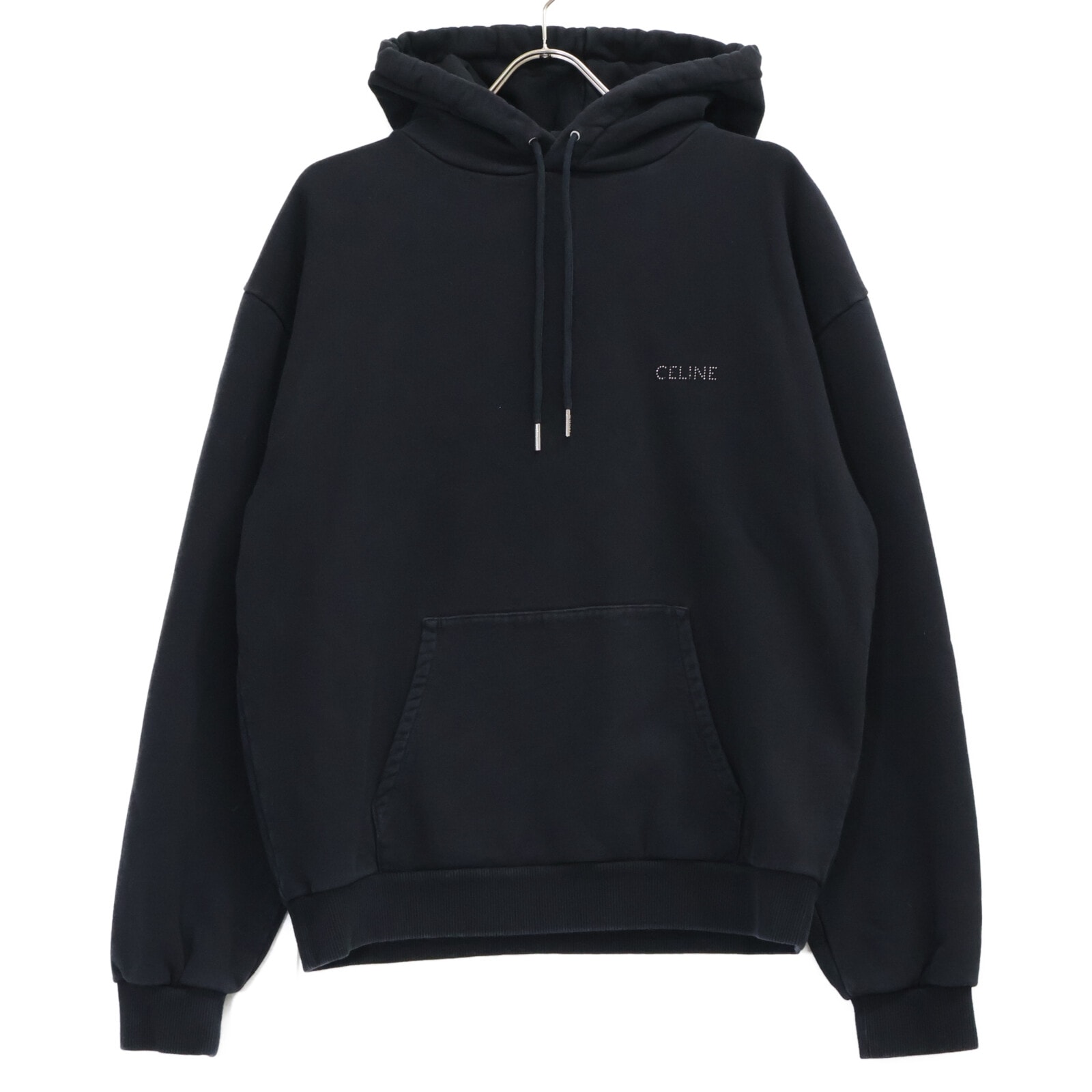 セリーヌ 2Y9561670Q スタッズ エンブロイダリー ルーズフィット フーディー L