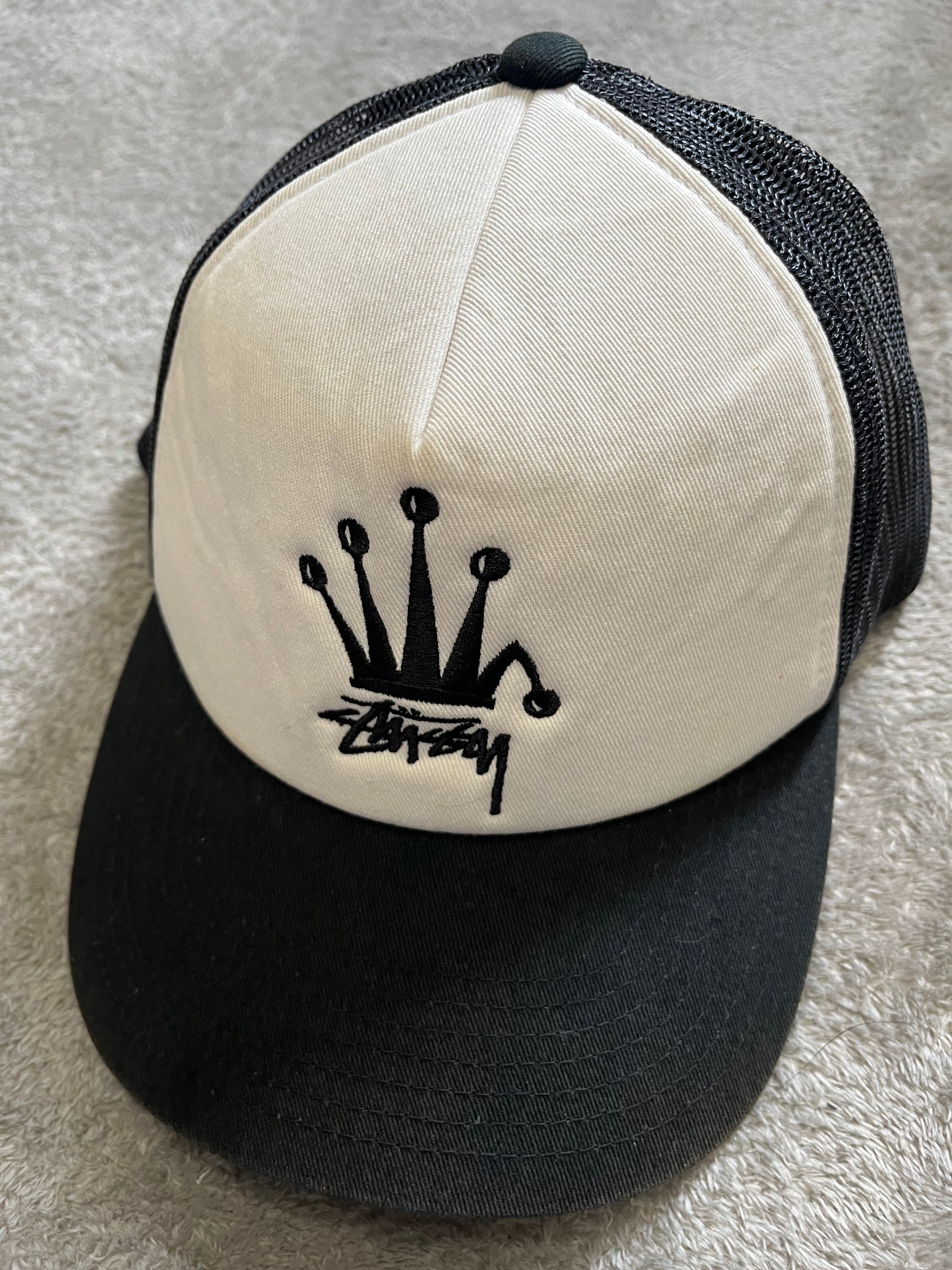 Stussy Crown Stock Trucker Cap "Black"