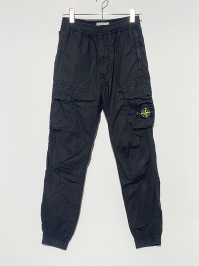 STONE ISLAND GARMENT DYE CARGO PANT Black