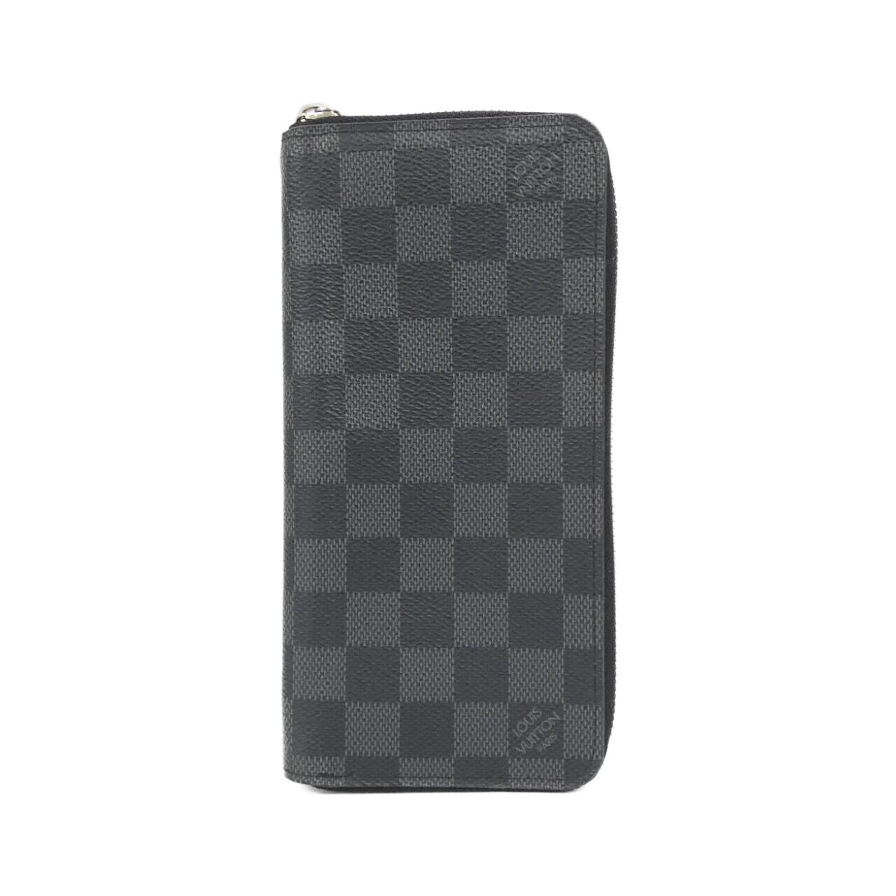 ルイヴィトン ダミエ グラフィット ジッピー ウォレット ヴェルティカル N63095 財布