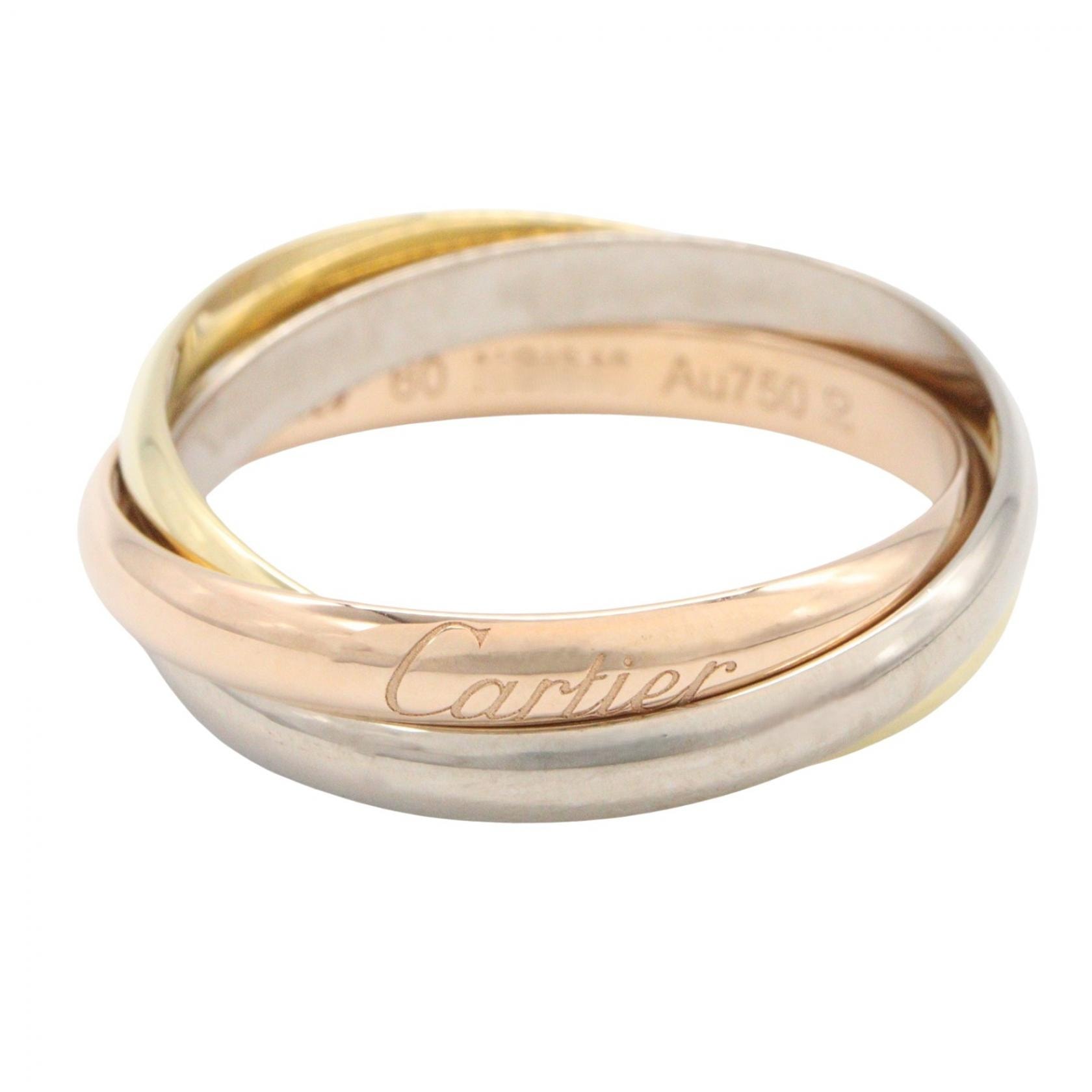 カルティエ CARTIER トリニティ リング リング・指輪 ジュエリー K18(イエローゴールド) K18WG(ホワイトゴールド) K18PG(ピンクゴールド) レディース ゴールド系 / シルバー系 【中古】