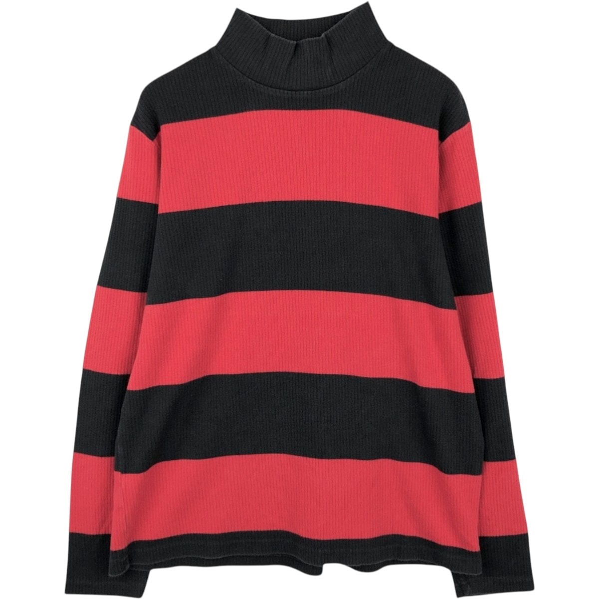 古着 ラルフローレン Ralph Lauren POLO by Ralph Lauren ボーダー柄 ハイネック ロングTシャツ ロンT メンズL相当/eaa672534