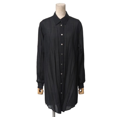 ■美品■me ISSEY MIYAKE ミー イッセイミヤケ 長袖シャツ サイズ- プリーツ ストライプ ブランド古着【中古】20260716/RB0142