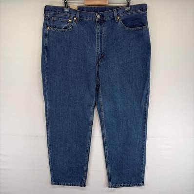 古着 デッドストック リーバイス Levi's デニム パンツ ジッパーフライ 550 テーパード ジーンズ ジーパン w40 L30 ブルー系 メンズ
